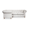 Everett Corner Sofa LH Ash Walnut Feet from Roseland Furniture