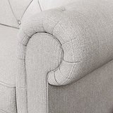 Everett Corner Sofa LH Ash Walnut Feet from Roseland Furniture