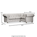 Everett Corner Sofa RH Ash Washed Oak Feet from Roseland Furniture