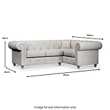 Everett Corner Sofa RH Ash Washed Oak Feet from Roseland Furniture
