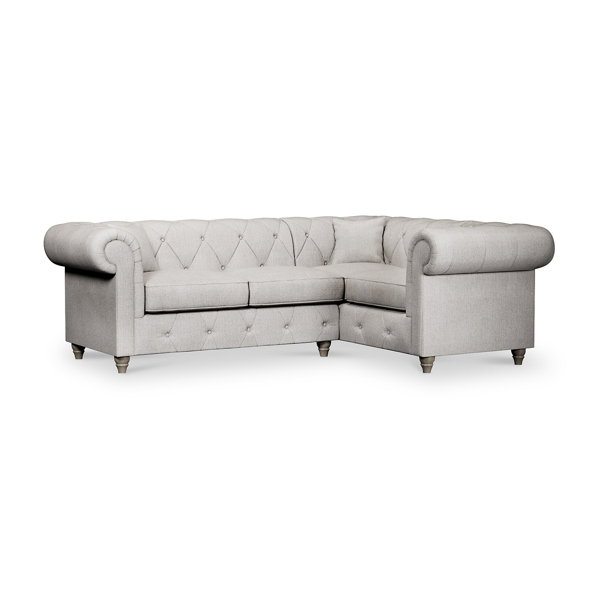 Everett Corner Sofa RH Ash Washed Oak Feet from Roseland Furniture
