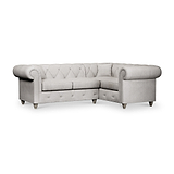 Everett Corner Sofa RH Ash Washed Oak Feet from Roseland Furniture