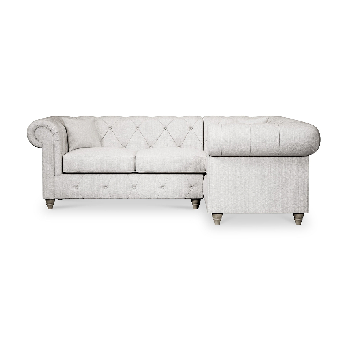 Everett Corner Sofa RH Ash Washed Oak Feet from Roseland Furniture
