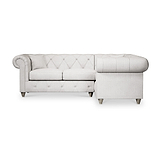 Everett Corner Sofa RH Ash Washed Oak Feet from Roseland Furniture