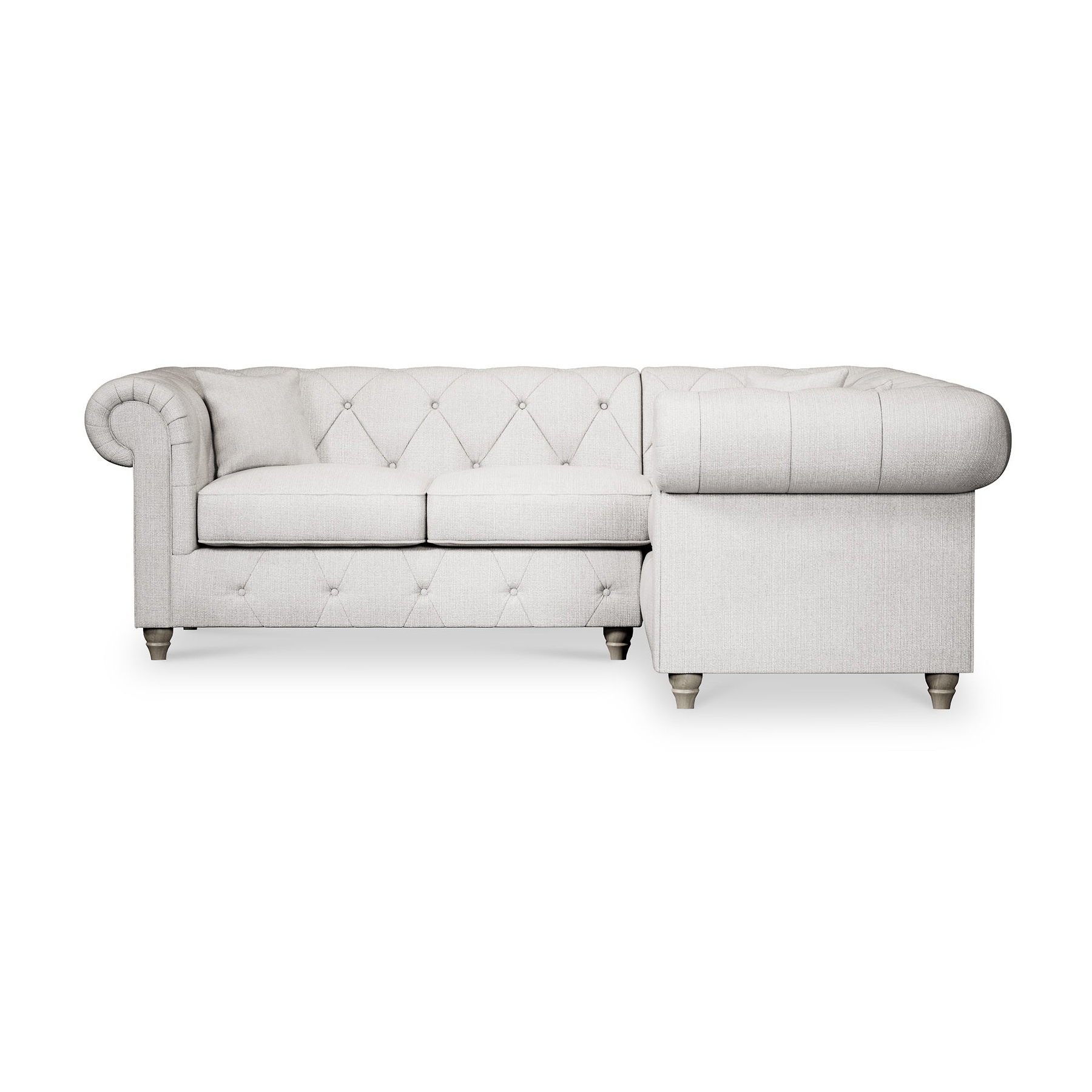 Everett Corner Sofa RH Ash Washed Oak Feet from Roseland Furniture