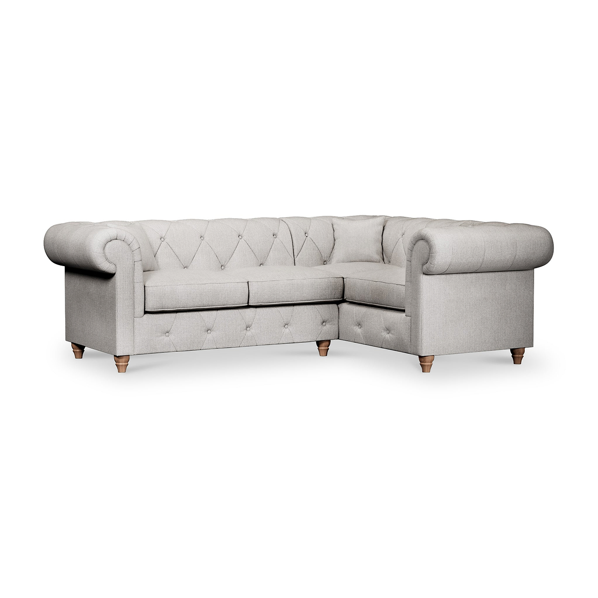 Everett Corner Sofa RH Ash Walnut Feet from Roseland Furniture