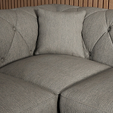 Everett Corner Sofa RH Graphite Washed Oak Feet from Roseland Furniture
