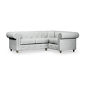 Everett Corner Sofa RH Light Blue Washed Oak Feet from Roseland Furniture