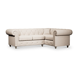 Everett Corner Sofa RH Oyster Washed Oak Feet from Roseland Furniture