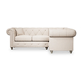 Everett Corner Sofa RH Oyster Washed Oak Feet from Roseland Furniture