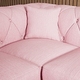 Everett Corner Sofa RH Pink Washed Oak Feet from Roseland Furniture