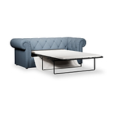 Everett 3 Seater Sofa Bed Deep Blue from Roseland Furniture