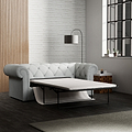 Everett 3 Seater Sofa Bed Light Blue from Roseland Furniture