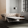 Everett 3 Seater Sofa Bed Oyster from Roseland Furniture