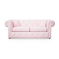 Everett 3 Seater Sofa Bed Pink from Roseland Furniture