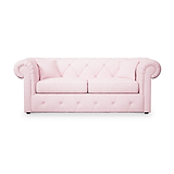 Everett 3 Seater Sofa Bed Pink from Roseland Furniture