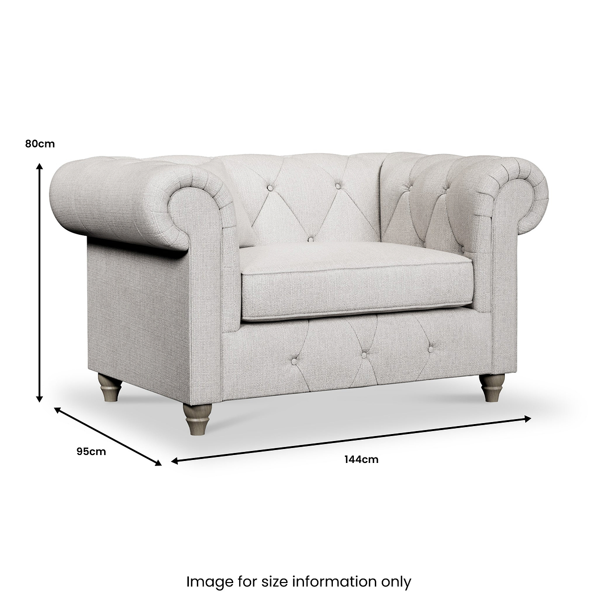 Everett Snuggler Chair Ash Washed Oak Feet from Roseland Furniture