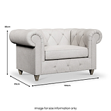 Everett Snuggler Chair Ash Washed Oak Feet from Roseland Furniture
