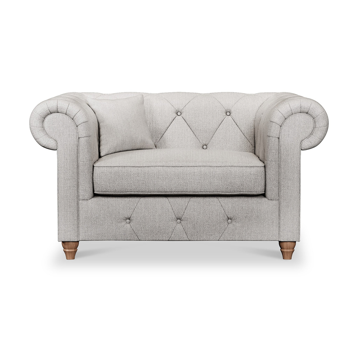 Everett Snuggler Chair Ash Walnut Feet from Roseland Furniture