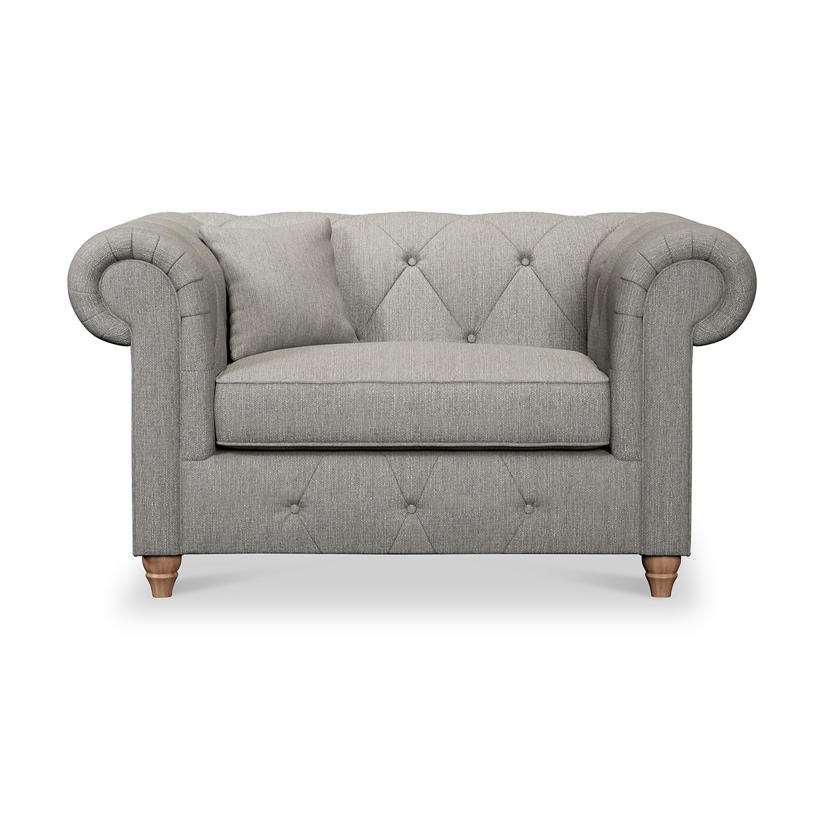 Everett Snuggler Chair Graphite Walnut Feet from Roseland Furniture