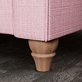 Everett Snuggler Chair Pink Walnut Feet from Roseland Furniture