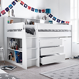 Daltrey White Single Mid Sleeper Bed