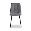 Edie Dark Grey Quilted Back Dining Chair