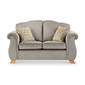 Ashwood-2-seater-sofa-ochre-cushions Grey from Roseland Furniture