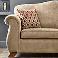 Ashwood-armchair-burnt-orange-cushions-mink from Roseland Furniture