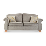 Ashwood-3-seater-sofa-ochre-cushions-grey from Roseland Furniture