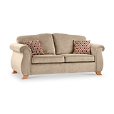 Ashwood-3-seater-sofa-burnt-orange-cushions-mink from Roseland Furniture