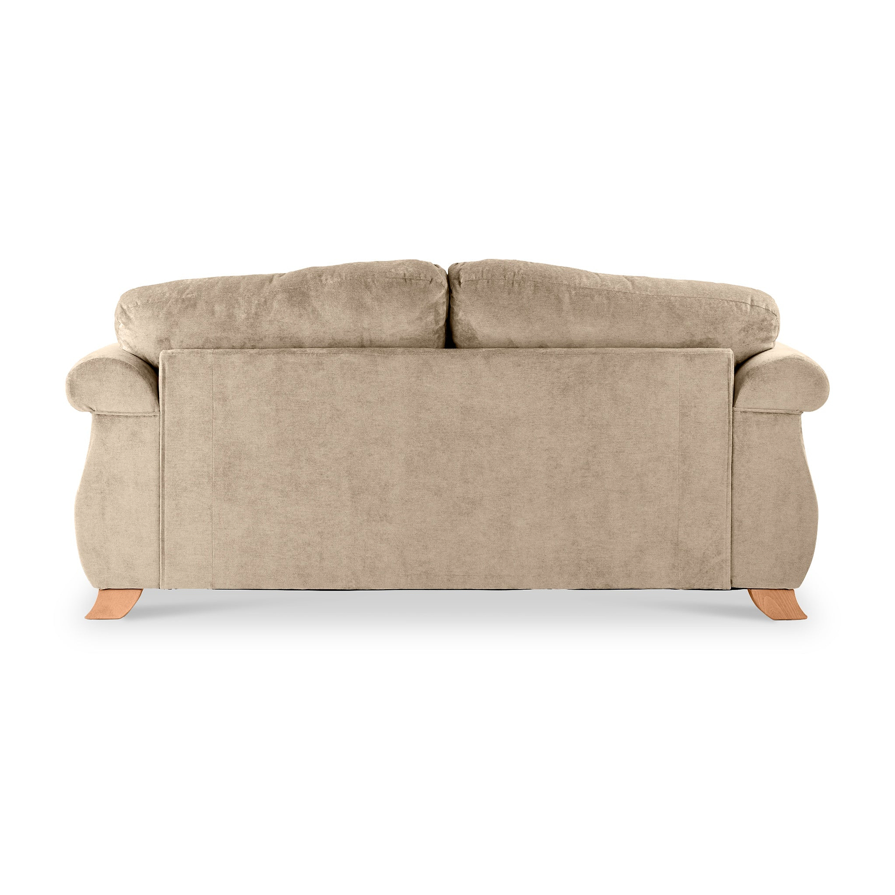 Ashwood-3-seater-sofa-burnt-orange-cushions-mink from Roseland Furniture