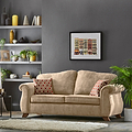 Ashwood-3-seater-sofa-burnt-orange-cushions-mink from Roseland Furniture