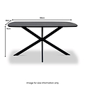 Rivelle 150cm Dining Table from Roseland Furniture