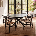 Rivelle 120 160cm Extending Round Dining Table from Roseland Furniture