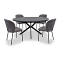 Rivelle 120 160cm Extending Round Dining Table from Roseland Furniture