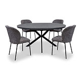 Rivelle 120 160cm Extending Round Dining Table from Roseland Furniture