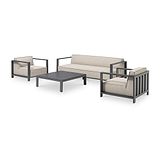 Ibiza 3 Seat Outdoor Sofa Set With Square Table