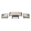 Ibiza 3 Seat Outdoor Sofa Set With Square Table from Roseland Furniture