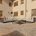 Maze Ibiza Large Outdoor Corner Sofa Set With Square Table