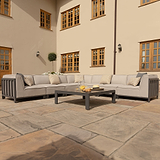 Maze Ibiza Large Outdoor Corner Sofa Set With Square Table
