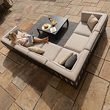 Maze Ibiza Outdoor Medium Corner Sofa Set With Square Table 