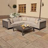 Maze Ibiza Small Outdoor Corner Sofa Set With Square Table from Roseland Furniture
