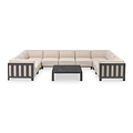Maze Ibiza U Shape Outdoor Sofa Set With Square Table