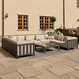 Maze Ibiza U Shape Outdoor Sofa Set With Square Table from Roseland Furniture
