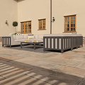 Maze Ibiza U Shape Outdoor Sofa Set With Square Table