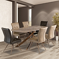 Troy Brown 180cm Sintered Stone Dining Table for dining room