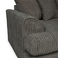 Bletchley Charcoal Jumbo Cord Corner Sofa from Roseland Furniture