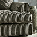 Bletchley Charcoal Jumbo Cord Corner Sofa from Roseland Furniture