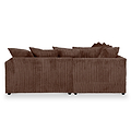 Bletchley Chocolate Jumbo Cord Corner Sofa